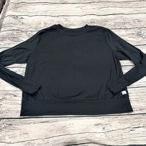 Vuori Featherweight Black Long Sleeve Tissue Tee Size Large Athletic Athleisure